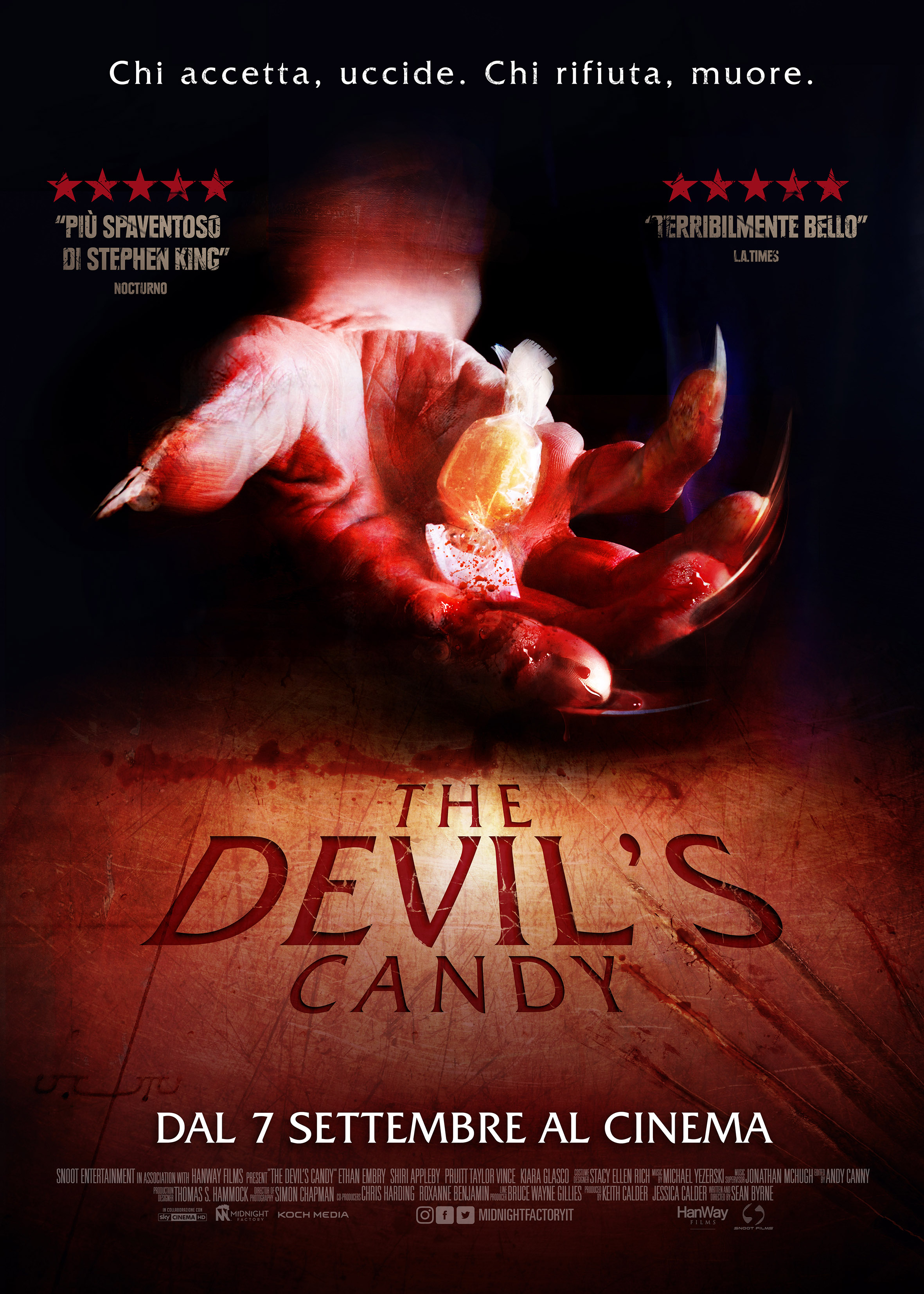Il poster ufficiale di The Devil's Candy 
